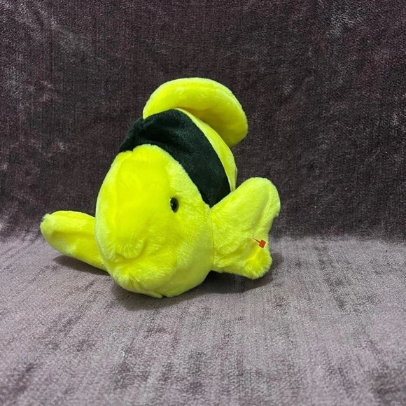 Toys Ty Beanie Buddy Bubbles The Fish Plush 1995 Stuffed Animal No